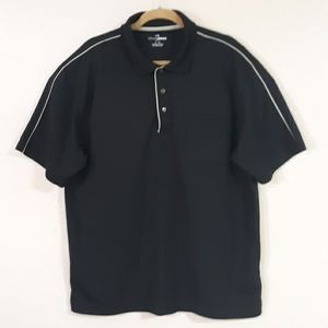 GRAN SLAM GOLF Black Shirt  short sleeve  Size XL